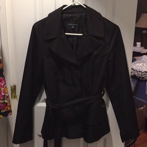 Black Short Trench Coat